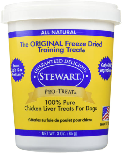 Stewart Freeze Dried Chicken Liver Dog Treats, Grain Free, All Natural, Made ...