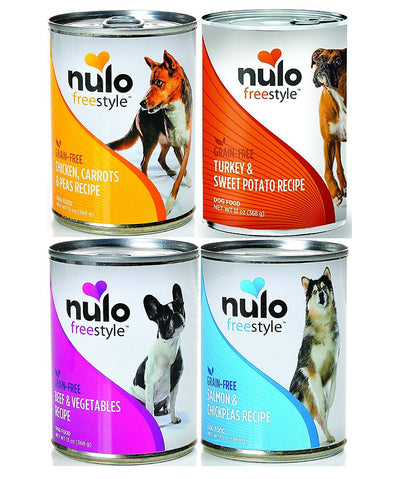 Nulo Free Style Grain-Free Canned Dog Food Mixed 13 oz x 12 cans – Chicken, T...