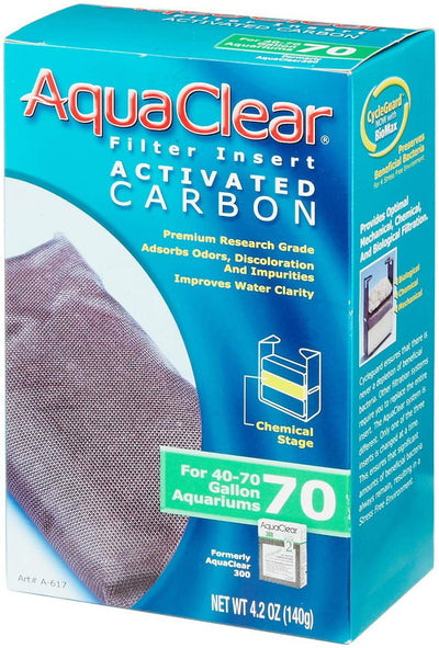 Aqua Clear 70 (300) Activated Carbon 4.2 oz x 6pk