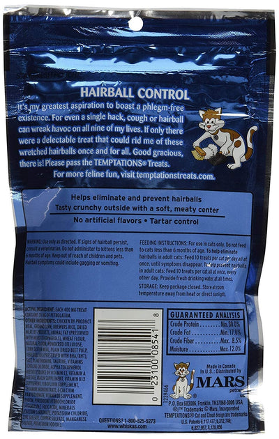 Temptations Hairball Control, Chicken (Pack of 12)