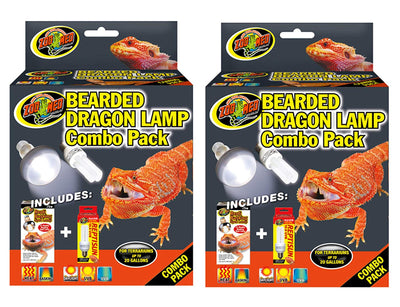 Zoo Med 2 Pack of Bearded Dragon Lamp Combo Packs