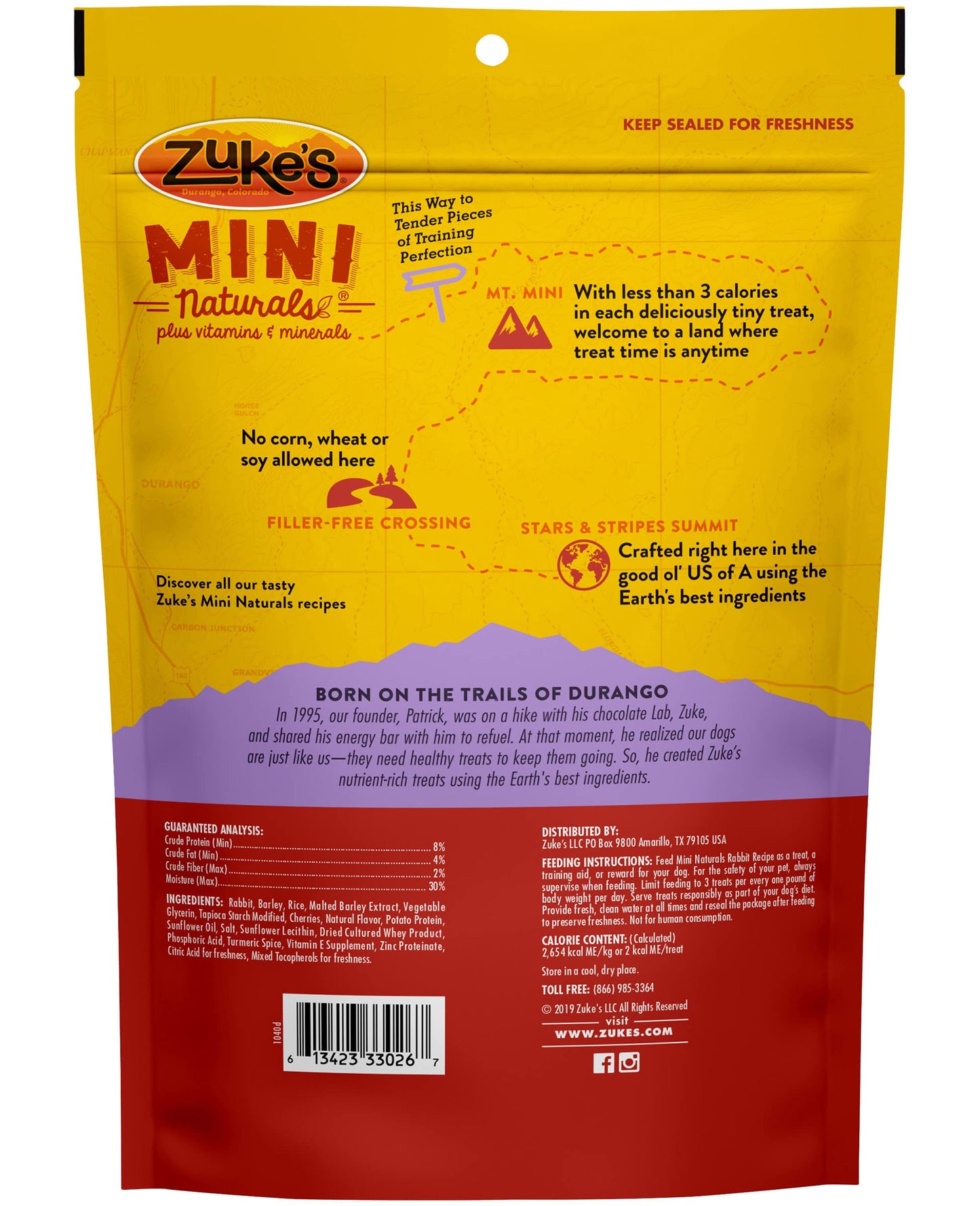 Zuke's Mini Naturals Training Dog Treats Rabbit Recipe, 16 OZ