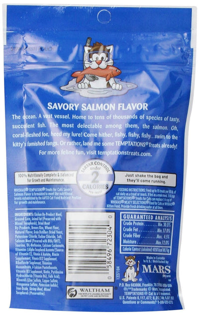 Whiskas Temptations Cat Treat Salmon Flavor 2 Pack