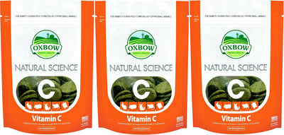 Oxbow Natural Science 60ct Vit C Supplement Little Animal Gerbil Hamster 3 PACK