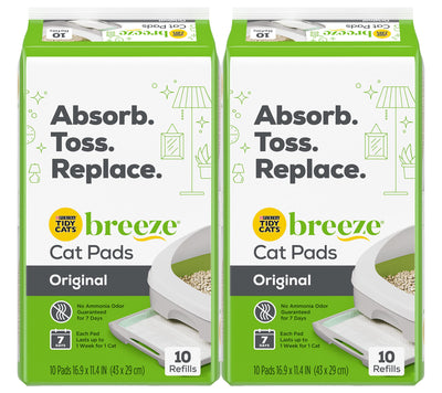 Tidy Cats Breeze Original Cat Pads, Clean & Easy Disposable Cat Pads, Made fo...