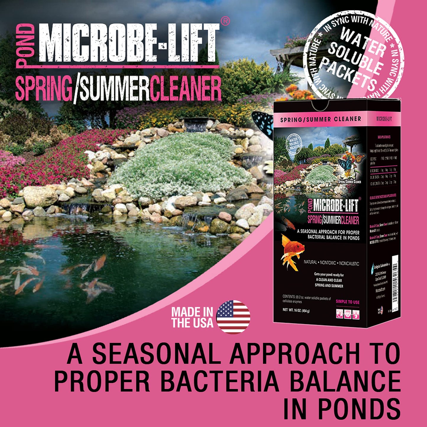 MICROBE-LIFT 10XSSCX1 Spring and Summer Pond and Outdoor Water Garden Cleaner...