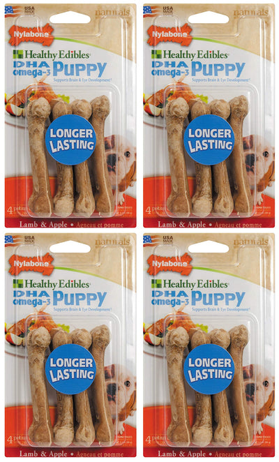 Nylabone Healthy Edibles Puppy Lamb Bone Dog Treat Size: Petite