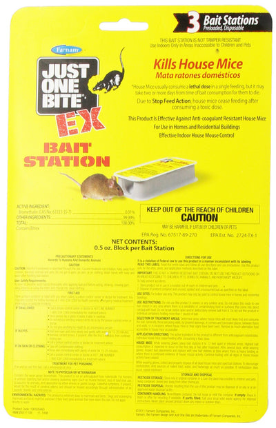 Farnam Just One Bite EX Bait Station, 3-Unit