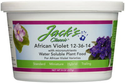 J R Peters Jacks Classic 12-36-14 Special Fertilizer, 8-Ounce, African Violet...