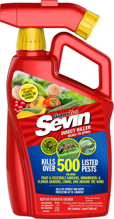 Sevin GardenTech Ready to Spray Insect Killer, 32 Ounce RTS, White