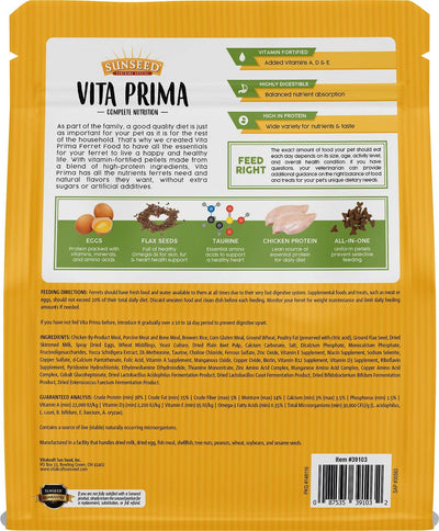 Sunseed Sunscription Vita Prima Ferret Formula, 3-Pound Bag (3 Pack)