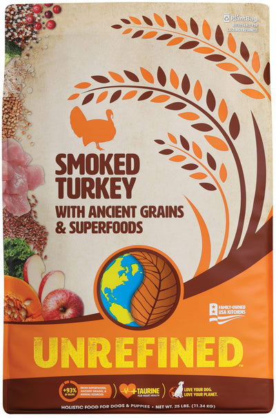 Unrefined Smoked Turkey with Ancient Grains & Superfoods Dry Dog & Puppy Food...