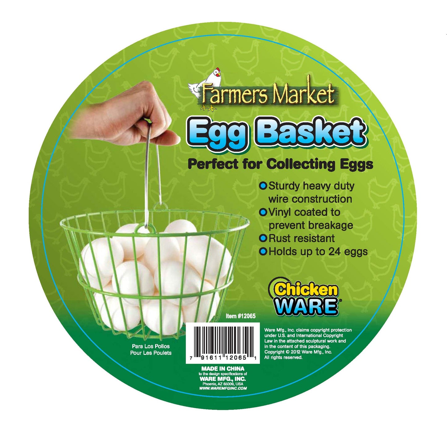 Ware Manufacturing Chicken Egg Basket