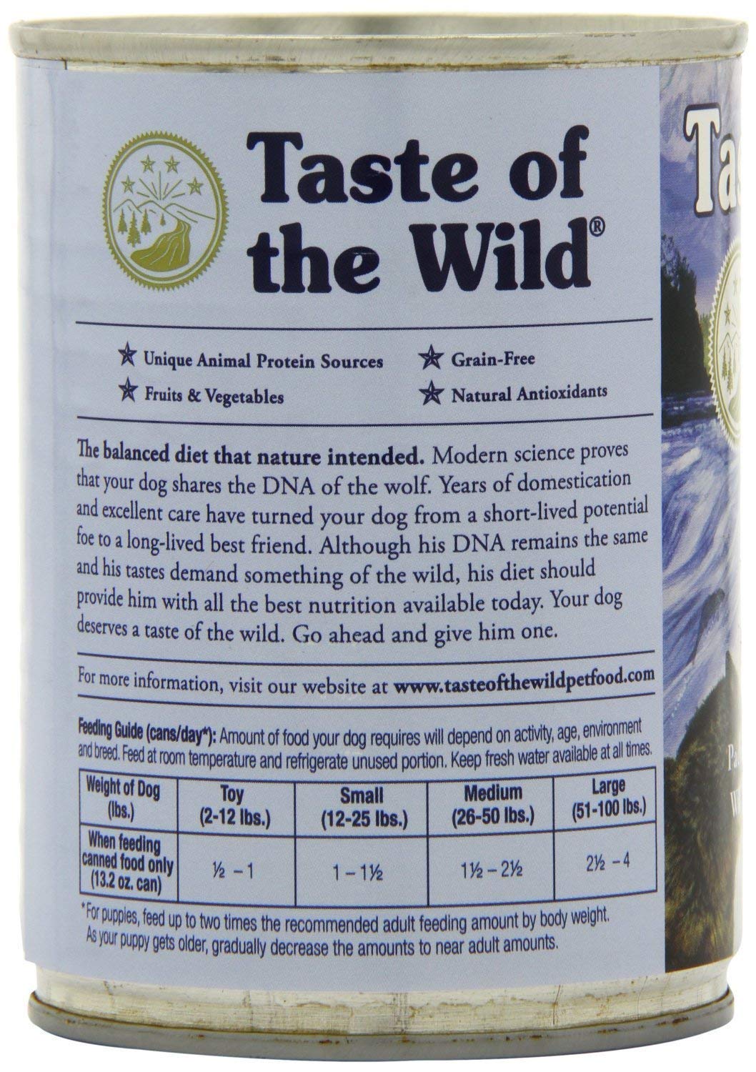 Taste of The Wild Canned Dog Food Variety Bundle - 12 Pack (3 Flavors, 13.2 o...