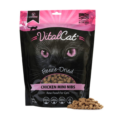 Vital Essentials Vital Cat Freeze-Dried Grain-Free Chicken Mini Nibs Cat Food...