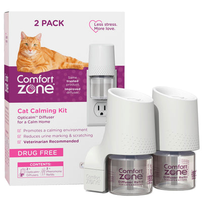 Comfort Zone Cat Calming Diffuser: Home Kit (2 Diffusers & 2 Refills)