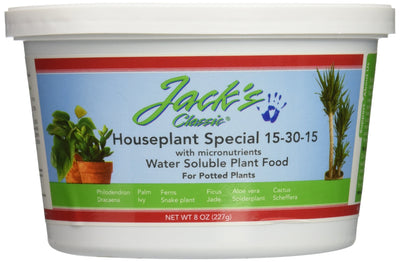 Jacks Classic 15-30-15 Houseplant Special Fertilizer, 8-Ounce