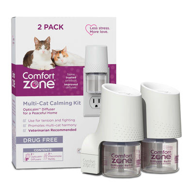 Comfort Zone Cat Multi-Cat Diffuser: Home Kit (2 Diffusers & 2 Refills)