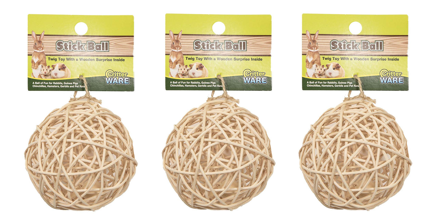 Ware Manufacturing Nutty Stick Ball Treat [Set of 3]