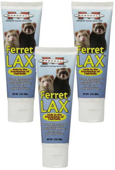 Marshall (3 Pack) Pet Products Ferret Lax Hairball and Obstruction Remedy 3-O...