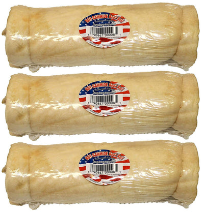Best Buy Bones 3 Pack of NOT-Rawhide Beef Rolls, 8 to 10 Inch, Made in The USA