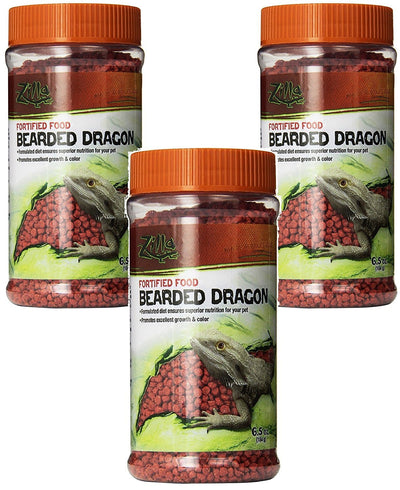 Zilla Reptile Food Bearded Dragon Fortified, 6.5-Ounce (3 Pack)