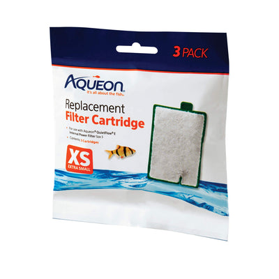 Aqueon Aquarium Fish Tank Replacement Filter Cartridges Extra Small - 3 pack