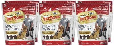 Bil-Jac (6 Pack) America's Vet Dogs Skin and Coat Dog Treats, 10 Ounces Each