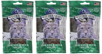 Blue Buffalo Wilderness Cat Treats-Chicken/Duck (Pack of 3)