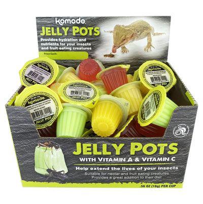 Komodo Jelly Pots Mixed Fruit Flavor Insect Food | Individually Portioned | P...
