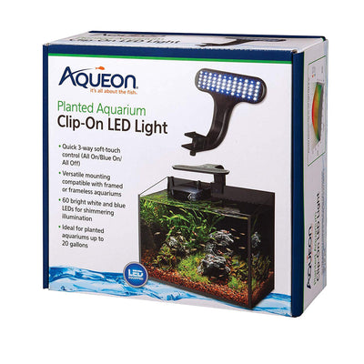 Aqueon Clip-On LED Aquarium Fish Tank Light for Planted Growing Plants for Up...