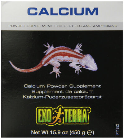 Exo Terra Calcium Powder Supplement for Reptiles and Amphibians, 15.9 Oz., PT...