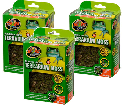 Zoo Med Terrarium Moss 10 Gallon (Pack of 3)