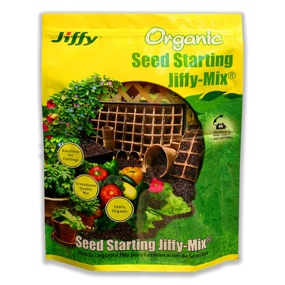 Jiffy Natural & Organic Seed Starting Soil Mix, 10 QT