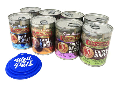 Evanger's Gold Super Premium Grain Free Dog Variety Pack, 4 Flavors (Chicken,...