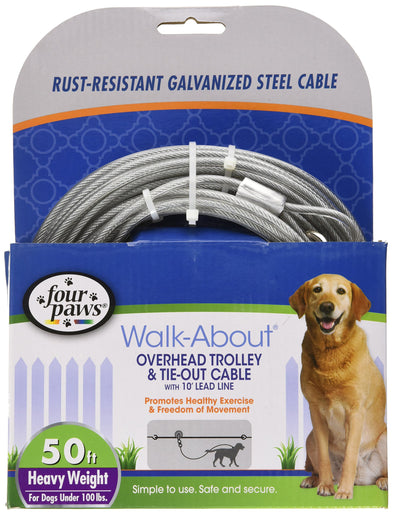 Four Paws Heavy Duty Dog Cable Trolley Exerciser