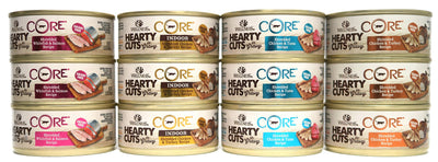 Wellness CORE Hearty Cuts Natural Grain Free Wet Canned Cat Food Variety Pack...