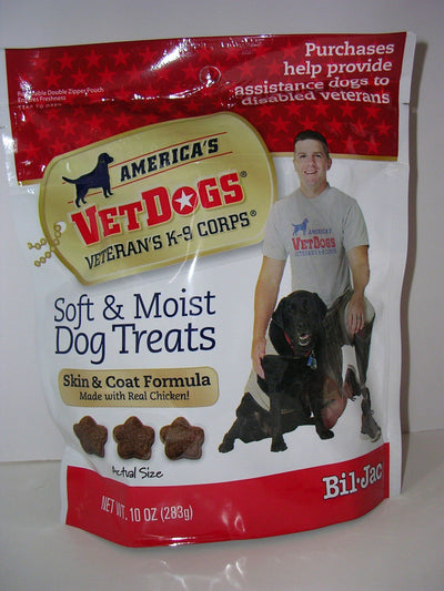 Bil-Jac Americas VetDogs Veterans K-9 Corps Soft & Moist Skin & Coat Dog Trea...