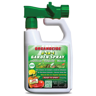 Organic Laboratories Labs Quart Organocide 3-in-1 Garden Spray Hose End