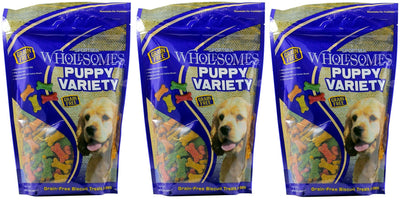 (3 Pack) Sportmix Wholesomes Puppy Variety Grain-Free Dog Biscuits, 2 lbs Per...