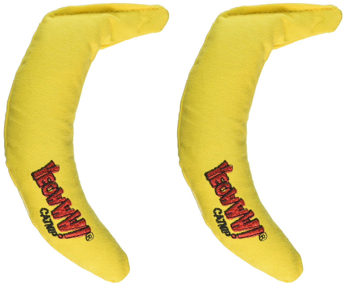 Yeowww! Yellow Banana Catnip Toy (2 Pack)
