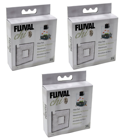 Fluval (3 Pack) Chi I/II Filter Pads, 3 Pads Each