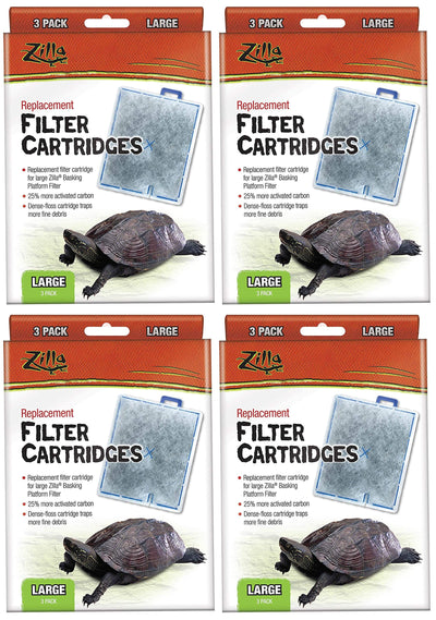 Zilla 12 Pack of Replacement Filter Cartridges, Large, for Deluxe and Premium...