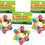 (3 Pack) Ware Manufacturing Wood Atomic Nut Ball Pet Toys for Small Pets - Large