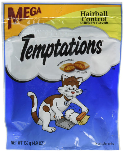 Whiskas Temptations Hairball Control Chicken Flavor Cat Treats 4.9 oz by Mars...