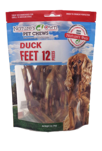 Nature's Own Duck Feet Treats, 12-pack