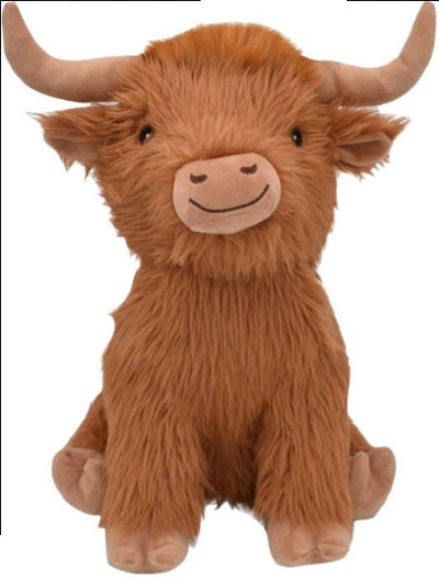 Multipet Highland Cow, Shaggy, 18", 1 toy