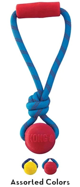 Kong Jaxx Brights Tug W/Ball, Medium, Colors vary