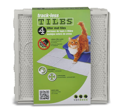 Van Ness Trackless Litter Mat Tiles, 4-pack