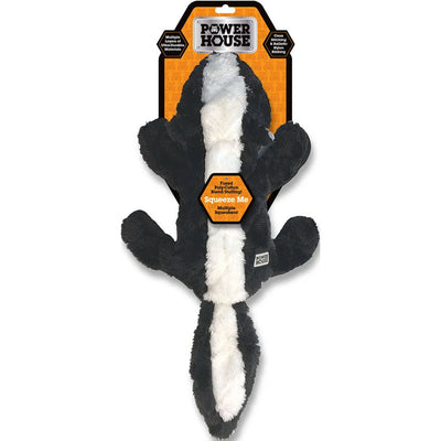 Power House Plush Dog Toys, Large, Raccoon/Skunk/Fox, Styles vary, 1 each